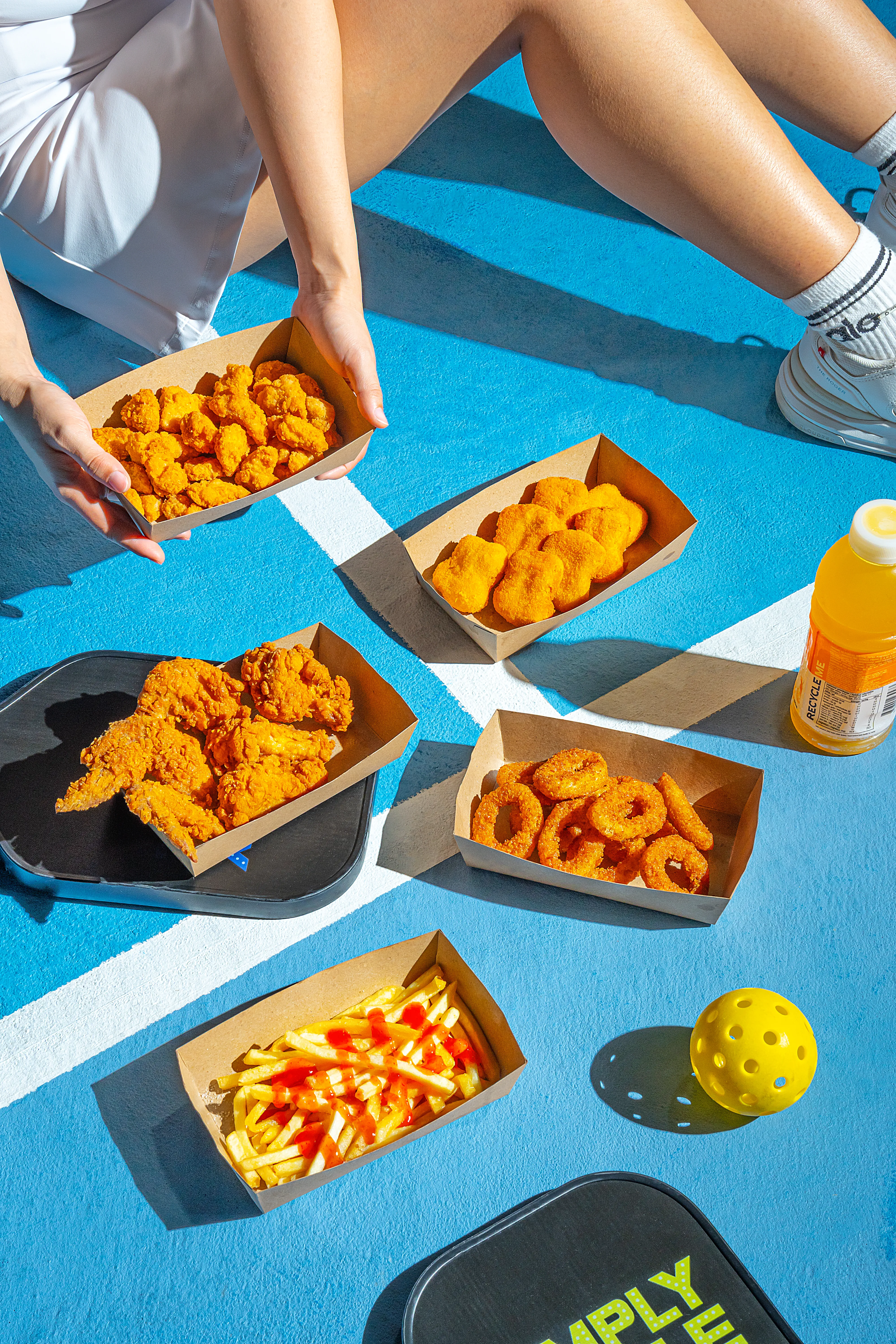 Colour-led food photograph for social content series