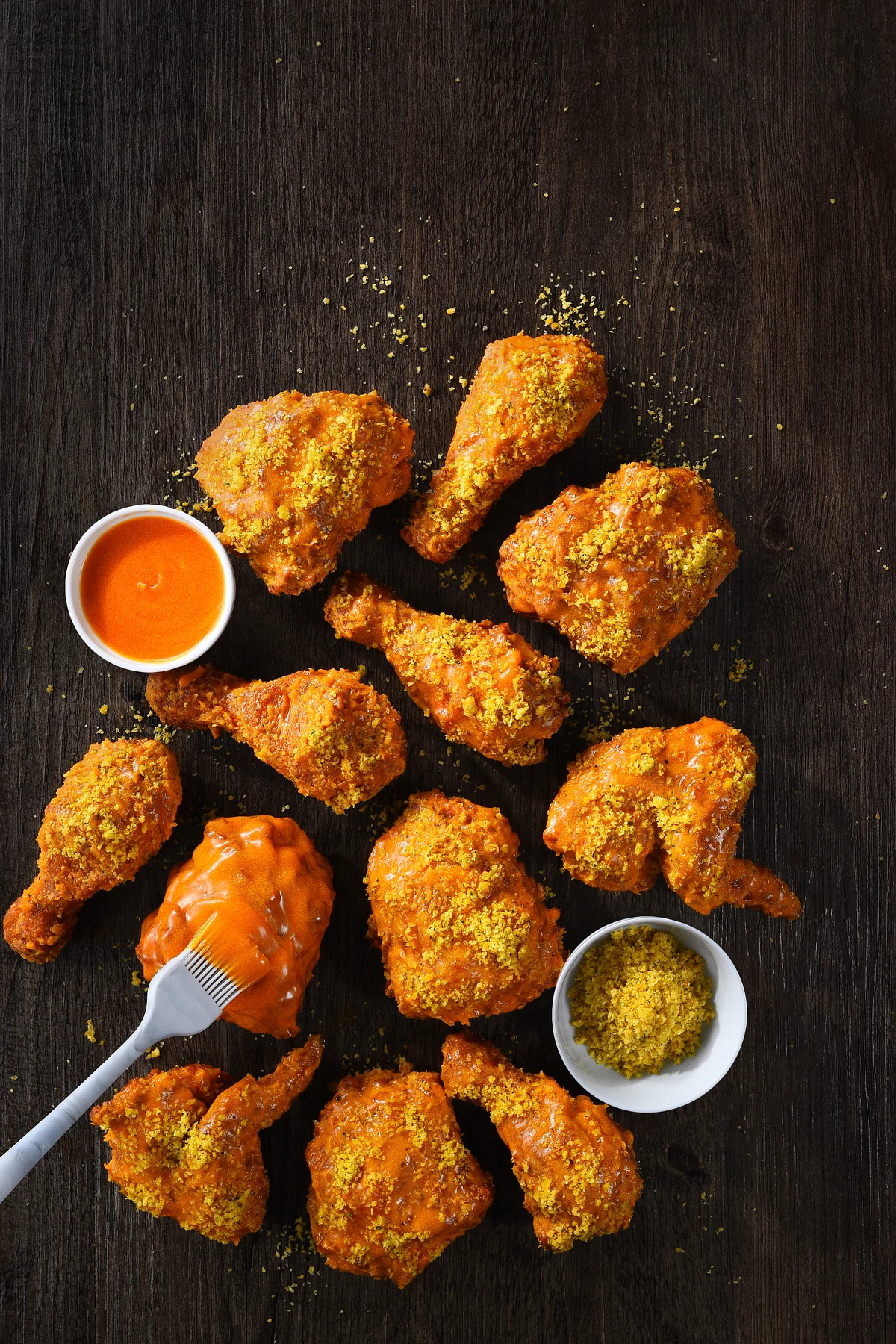 Food photography image A&W_Cheesy Golden Egg_bunting_layer_e